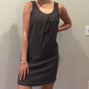 Old Navy Grey Silk Lined Dress